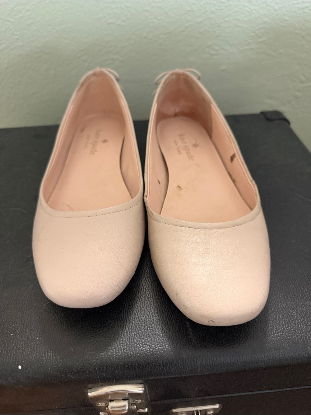 kate spade Pale Pink Leather Ballet Flats